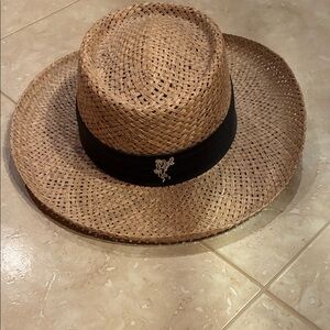 Stylish men’s Tan Straw Hat with Black Band